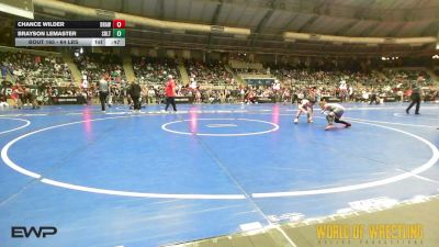 64 lbs Consi Of 8 #2 - Chance Wilder, Brawlers Wrestling Club KS vs Brayson LeMaster, Sebolt Wrestling Academy