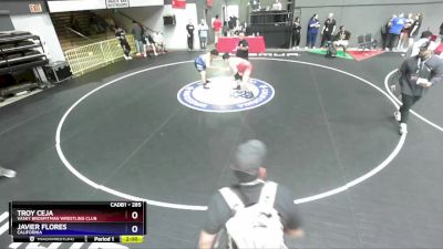 285 lbs Champ. Round 1 - Troy Ceja, Vasky BrosPitman Wrestling Club vs Javier Flores, California