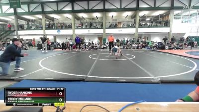 71-77 lbs Round 4 - Ryder Hankins, Olympia Wrestling vs Teddy Millard, Rochelle Wrestling Club