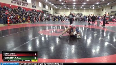 175 lbs Quarterfinal - Evan Smith, West Salem Bangor vs Emerson Calvo, Askren Wrestling Academy