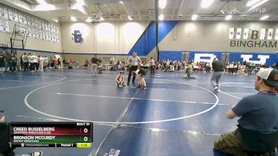 75 lbs Semifinal - Bronson McCurdy, Uintah Wrestling vs Creed Busselberg, Shootbox Wrestling Club