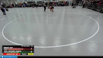 110 lbs Cons. Round 1 - Alec Michael Duran, Stay Sharp Wrestling Club vs Brody Ray, Grand Forks Gladiators Wrestling Club