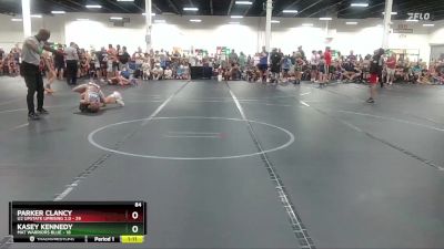 84 lbs Round 1 (4 Team) - Kasey Kennedy, Mat Warriors Blue vs Parker Clancy, U2 Upstate Uprising 2.0