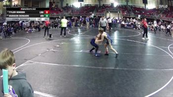 75 lbs Cons. Round 2 - Hudson Bomark, Hershey Youth Wrestling vs Tyler Ningen, Lincoln Squires Wrestling Club