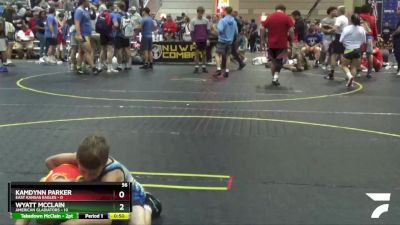 56 lbs Finals (8 Team) - Wyatt McClain, American Gladiators vs Kamdynn Parker, East Kansas Eagles