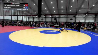 Junior Boys FS - 126 lbs Cons. Round 2 - Chulh-Ts'a's-Ne Bates (Smiley), CA vs Jose Soto, WA