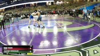 120 lbs Cons. Round 5 - Reid Yakes, Jesuit vs Matteo Gonzalez, Somerset