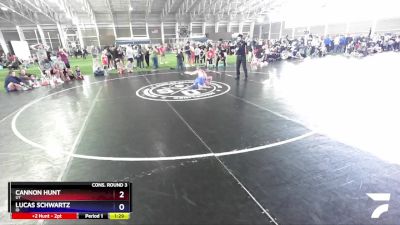 71 lbs Cons. Round 3 - Cannon Hunt, UT vs Lucas Schwartz, ID