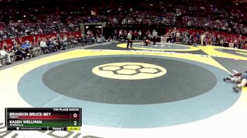 D3-175 lbs 7th Place Match - Kasen Wellman, Ayersville vs Brandon Bruce-Bey, Trinity