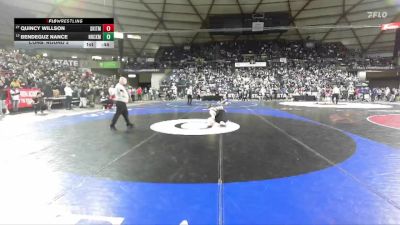Boys 4A 120 lbs Cons. Round 2 - Quincy Willson, South Kitsap vs Bendeguz Nance, North Creek