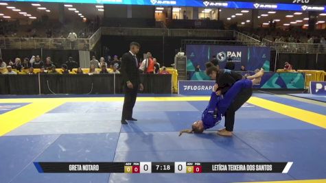 Letícia Teixeira Dos Santos vs Greta Notaro 2025 Pan Jiu Jitsu IBJJF Championship