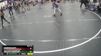 58 lbs Semifinal - Journee Batts, Columbia KnighYouth Wrestling vs Grayson Anderson, Summerville Takedown Club