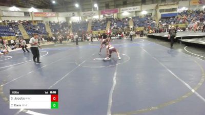 115 lbs 3rd Place - Grayson Jacobs, Windsor Middle School vs Corbyn Dare, Severance Middle School