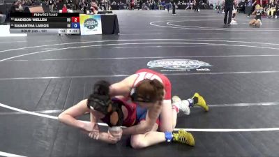 131 lbs Cons. Round 1 - Madison Wellen, D`Youville vs Samantha Larios, Emmanuel University