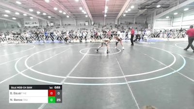 100 lbs Rr Rnd 1 - Braxtyn Bauer, The Fort Hammers vs Nick Banos, Triumph Blue