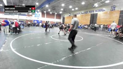 150 lbs Cons. Round 3 - Abraham Meza, St. Joseph/Santa Maria vs Toby Lucas, Huntington Beach