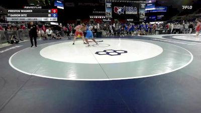 285 lbs Cons. Quarters - Preston Wagner, NE vs Darion Bitz, ND