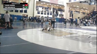 139 lbs Quarterfinal - Chase Hansen, Lower Cape May vs Pat Woloshyn, Council Rock South