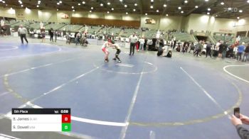 89 lbs 5th Place - Sebastian James, Gladiator Wrestling vs Sebastian Dowell, USA Gold