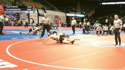 144 Class 2 lbs Champ. Round 1 - Cole Horton, St. Clair vs Bo Buddemeyer, Owensville