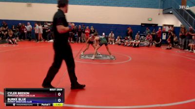 88 lbs Round 1 - Cyler Beeson, Middleton Wrestling Club vs Burke Blue, Patriot Wrestling Club