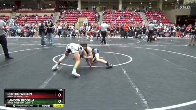 120 lbs Round 2 (6 Team) - Colton Wilson, Greater Heights vs Landon Bedolla, Ridge Wrestling Club