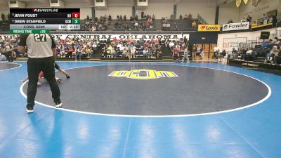 133 lbs Cons. Semi - Drew Stanfield, Central Missouri vs Jevin Foust, Newman