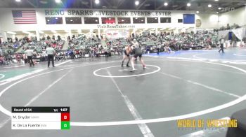 135 lbs Round Of 64 - Marty Snyder, Warhead Wrestling Club vs Kolin De La Fuente, Swamp Monsters