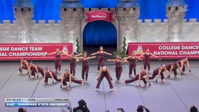 East Tennessee State University [2026 Division I - Jazz Prelims] 2026 UCA & UDA College Cheerleading and Dance Team National Championship