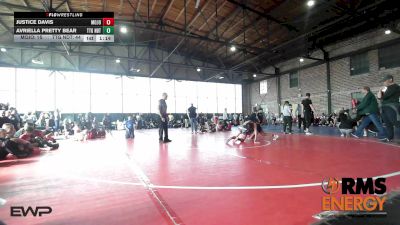 105 lbs Rr Rnd 2 - Justice Davis, Mojo Mulisha 12u vs Avriella Pretty Bear, Team Tulsa Girls NDT