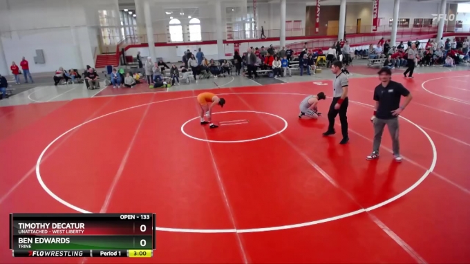 Timothy Decatur 133 lbs Semifinal - Ben Edwards, Trine vs Timothy Decatur, Unattached ...