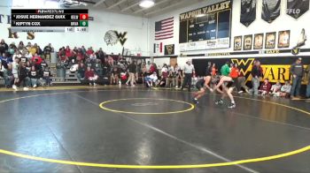 126 lbs Round 3 - Kiptyn Cox, Wapsie Valley vs Josue Hernandez Quix, Oelwein