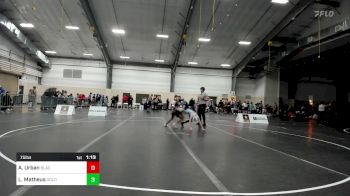 75 lbs 3rd Place - Atlas Urban, Black Fox Wrestling Academy vs Latrell Matheus, Gold Rush Wrestling Academy Reno