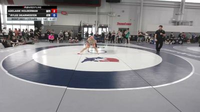 170 lbs Cons. Quarters - Adelaide Holderman, Michigan Premier vs Rylee Dearwester, Athena