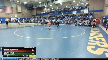 155lbs Quarterfinal - Lilian Hale, Wahkiakum (Girls) vs Sonia Mendoza, Granger (Girls)