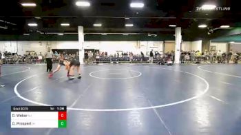 100 lbs Prelims - Dalton Weber, NJ vs Dom Prosperi, OH