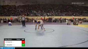 5A-145 lbs Cons. Round 1 - Brock Roberts, Coweta Public School vs Kaden Bessette, Pryor