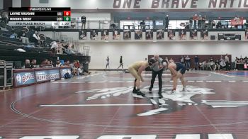 215 lbs 3rd Place Match - RIVERS WEST, Commerce Hs vs Layne Vaughn, Gordon Lee