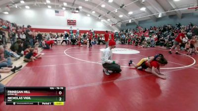 76-78 lbs Round 4 - Nicholas Vigil, HRA vs Finnegan Hill, Eaton WC