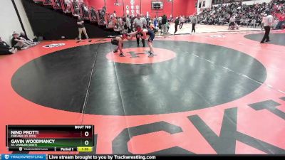 138 lbs Cons. Round 5 - Nino Protti, Chicago (ST. RITA) vs Gavin Woodmancy, St. Charles (EAST)