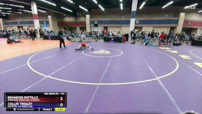 113 lbs 3rd Place Match - Brandon Pattillo, Boneyard Wrestling Academy vs Collin Tingley, Houston 713 Wrestling