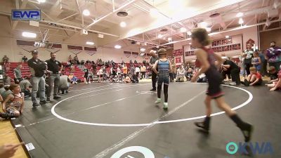 55 lbs Semifinal - Asher Wilber, R.A.W. vs Onan McElrath, Owasso Takedown Club