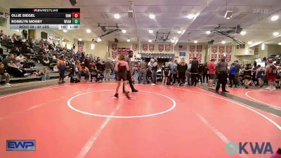 67 lbs Rr Rnd 4 - Ollie Siegel, Raw vs Roselyn Mosby, Wyandotte Youth Wrestling