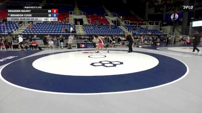 190 lbs Cons. Sub-rd Of 32 - Braeden Maxey, MN vs Brandon Cook, OR