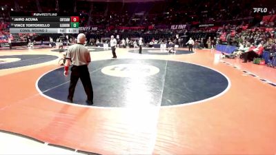 3A 150 lbs Cons. Round 2 - Vince Tortoriello, Glen Ellyn (Glenbard West) vs Jairo Acuna, Chicago (Mt. Carmel)