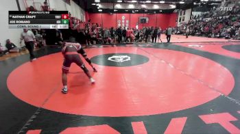 132 lbs Cons. Round 1 - Nathan Craft, YORKVILLE (HS) vs Joe Romano, Arlington Heights (HERSEY)