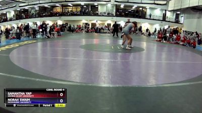 117 lbs Cons. Round 4 - Norah Swaim, McKendree University vs Samantha Yap, Sacred Heart University