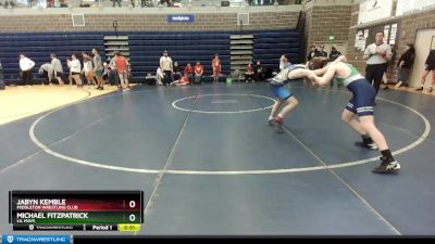 132 lbs Cons. Round 3 - Michael Fitzpatrick, Lil Mavs vs Jabyn Kemble, Middleton Wrestling Club