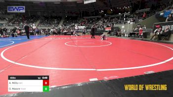 46 lbs Semifinal - Aniston Mills, Keystone Wrestling Club vs Oakley Moore, Team Zapas