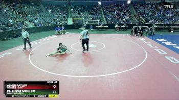 157 lbs Quarterfinal - Asher Ratliff, Columbus North vs Cale Bonenberger, Evansville North